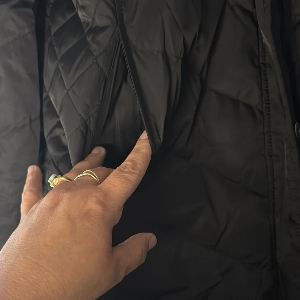 Reaction Kenneth Cole Black Insulated Puffer Coat